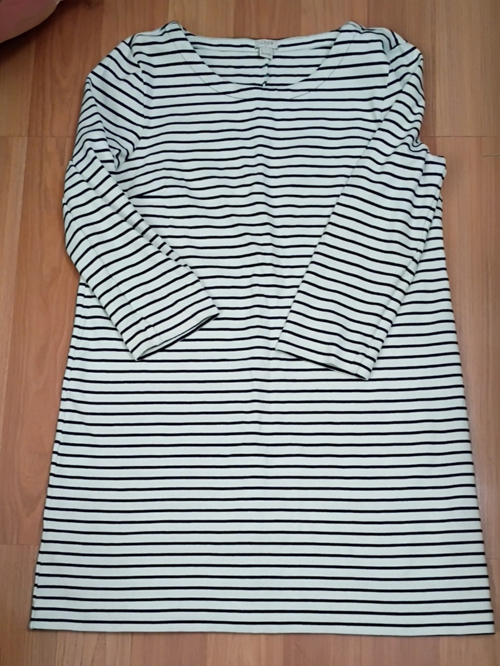 J. Crew Black and White Striped Top